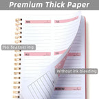 Undated Weekly Planner- Weekly Goals Notebook, A5 To Do List Planner, Habit - Image 3