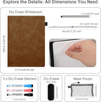 AGM Portable White Board Dry Erase Notebook, Small Travel Dry Erase Board - Image 2