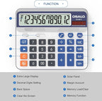 Desktop Calculator Extra Large 5-Inch LCD Display 12-Digit Big Number - Image 4