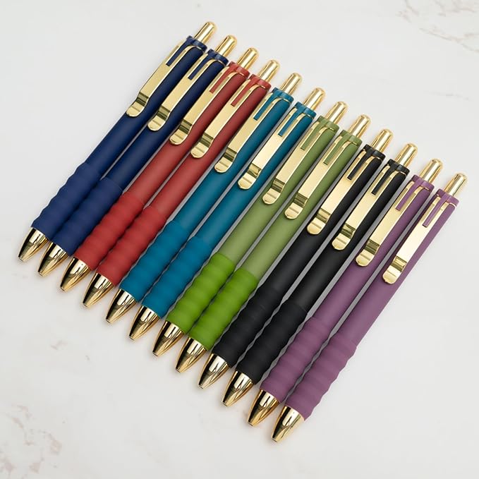 Linbsunne Gel Pens Black Ink Pen 0.5mm fine Point Pens Smooth Writing - Image 6