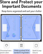 Forvencer Binder Pocket, 10 Pack Super Heavyweight Plastic Folders - Image 2