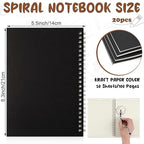 Eersida 20 Pack A5 Spiral Notebook College Ruled Spiral Notebook Bulk 5.5 x 8.3 - Image 2