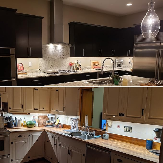 Litever Kitchen Under Cabinet LED Lighting Kit Plug-in, Super Bright, Daylight - Image 2