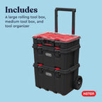 keter stack n rolling tool box modular storage, view 9