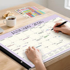 Forvencer 22" x 17" Large Desk Calendar 2026, 20 Months Calendar Runs from - Image 8
