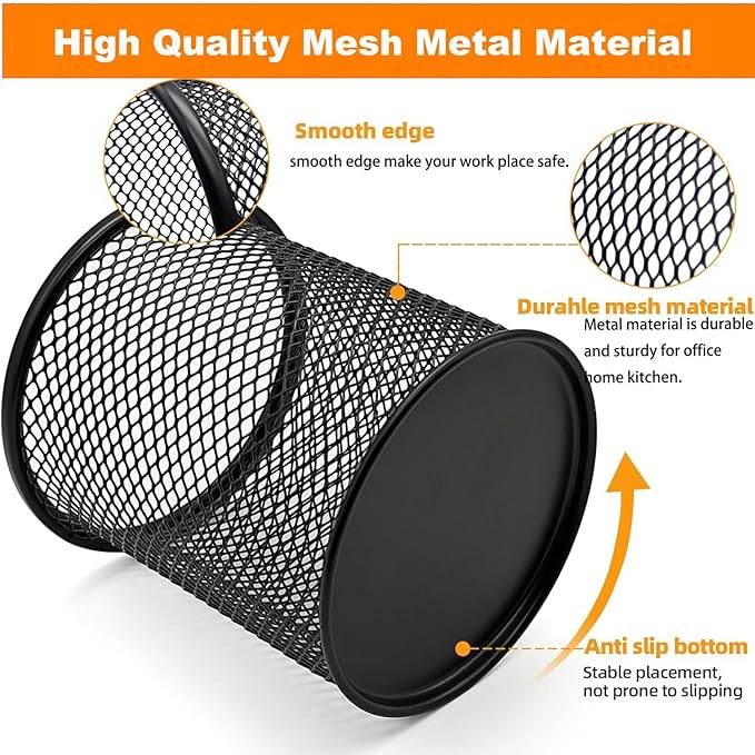 SNOW COOLER Pen Holder Mesh Pencil Holder Metal Pen Holder Pencil Holder - Image 3