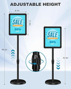 2 Pack Sign Holder Stand 8.5x11 inch - Image 2