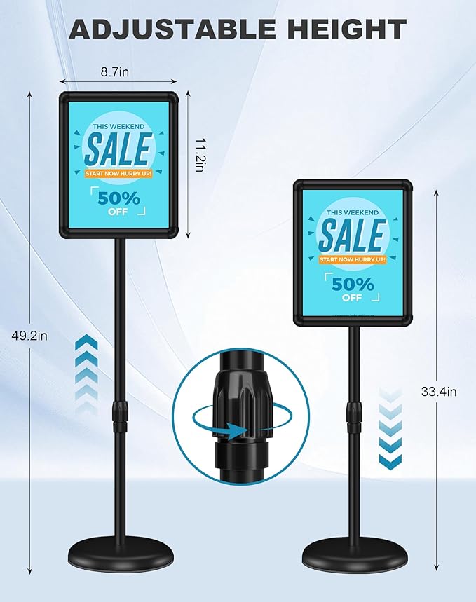 2 Pack Sign Holder Stand 8.5x11 inch - Image 2