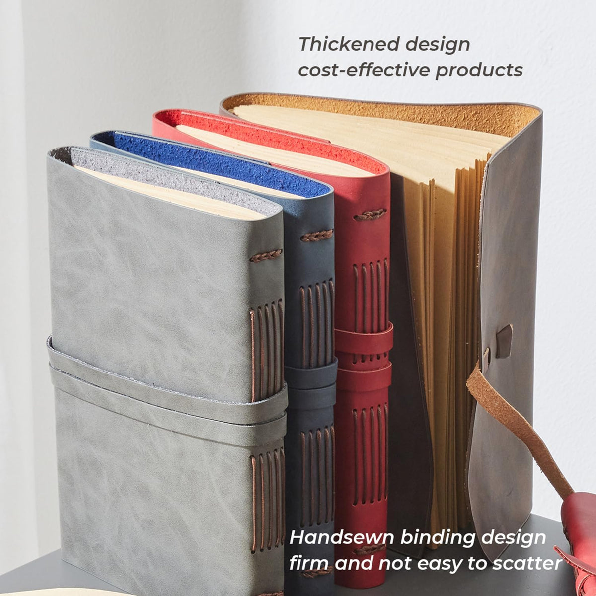 RILIHO Leather Journal Notebook - Genuine Leather Journals for Writing 8x10 I...