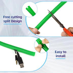 Split Wire Loom Tubing, 25ft Cord Protectors from Pets No Chew, Flexible Wire - Image 2