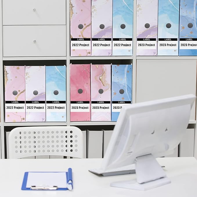 PerKoop 12 Pcs Magazine File Holder Foldable Decorative Cardboard File Folders - Image 6