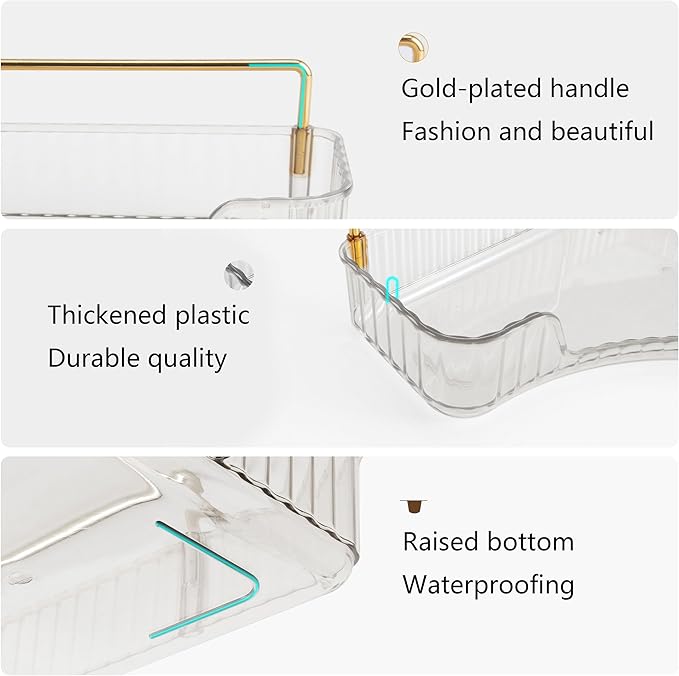 YCIA&DONE Corner Bathroom Counter Organizer, Makeup Organizer - Image 2
