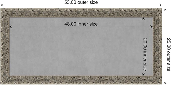 Amanti Art Silver Framed Magnetic Board 25x53 Oversize Vision Board - Image 2