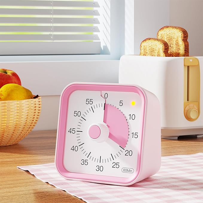 Visual Timer for Kids with Pause Function, 60 Minute Countdown Timer for Kids - Image 2