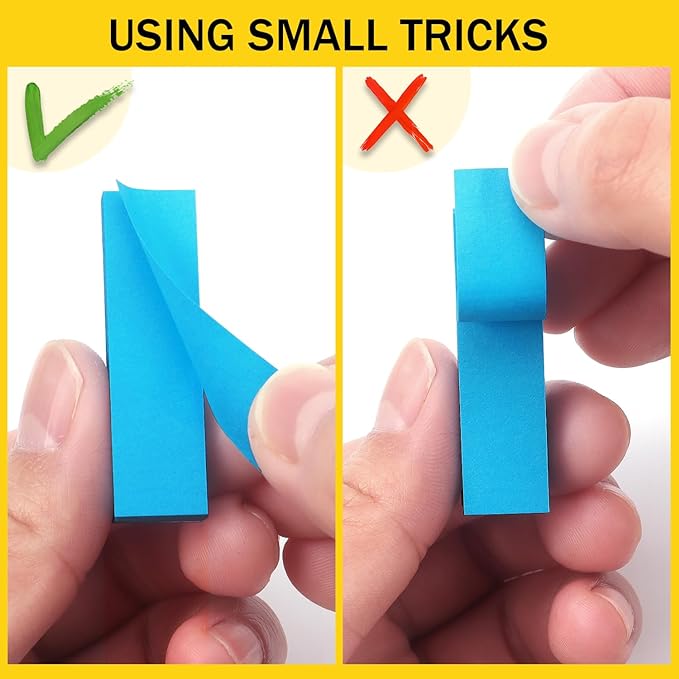 30 Pads 0.6x2 Inch Sticky Notes Flags Tabs Page Markers 10 Bright Color Sticky - Image 5