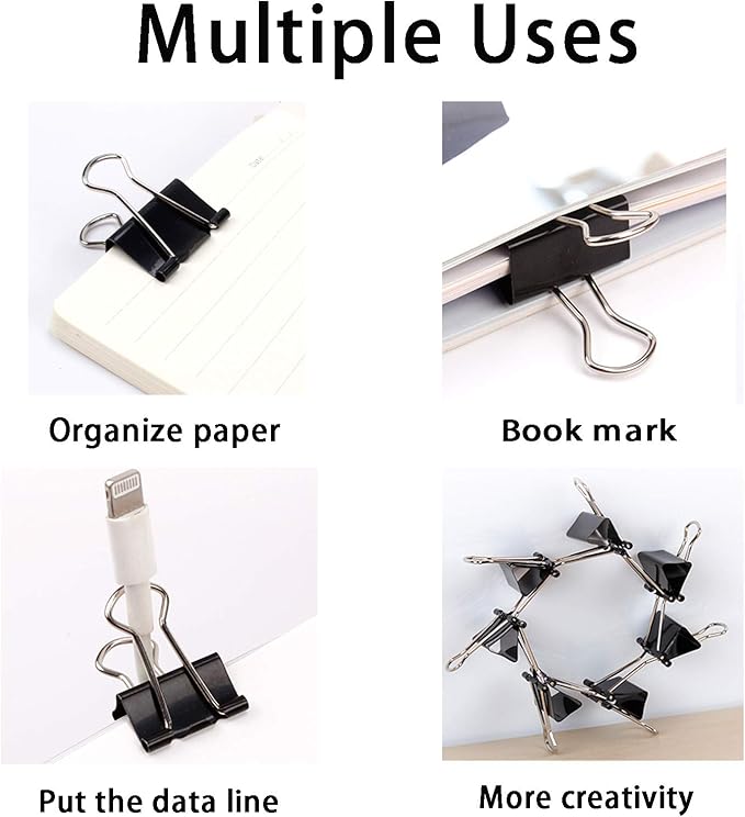 Large Binder Clips 1.6 Inch, Big Binder Clips - Image 5