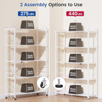 ALANNG 40" W Foldable 5-Tier Storage Shelves - Image 5