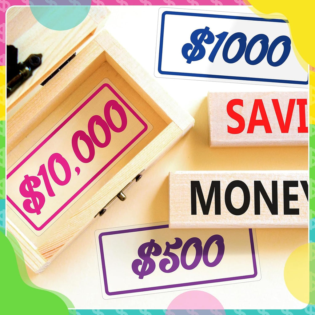 50 Pcs Cash Stuffing Placeholder for Envelopes Binder Pocket Cash Stuffing Placeholder Place Holder for 100 Envelopes Money Saving Challenge(Classic)