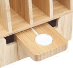 MobileVision Slim Bamboo Charging Station & Compatible Adapter - Image 4