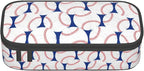 Baseball Blue White Ball Pencil Case Big Capacity Storage Pencil Pouch - Image 2