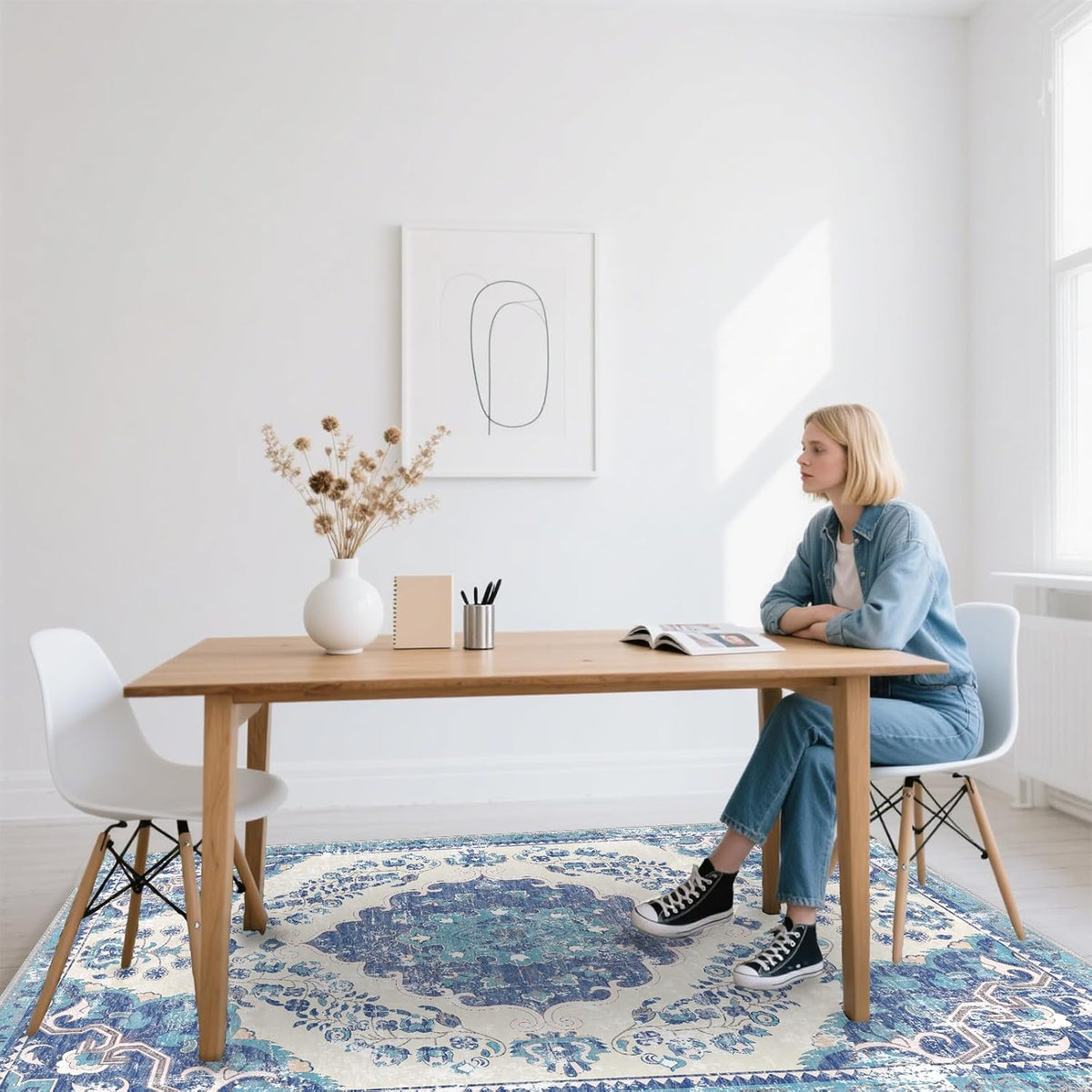 Chair Mat for Hardwood Floor, Office Floor Mat Rolling Under Desk Mat, Comput...