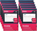XKDOUS 10 Pack Invoice Book, 2-Part Carbonless, 5-9/16" x 8-7/16" Invoice by XKDOUS