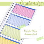Sinmoe 10 Pcs Spiral Bound Phone Message Book - Image 4