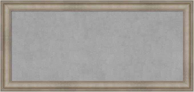 Amanti Art Silver Framed Magnetic Board 25x53 Oversize Vision Board by AmantiArt