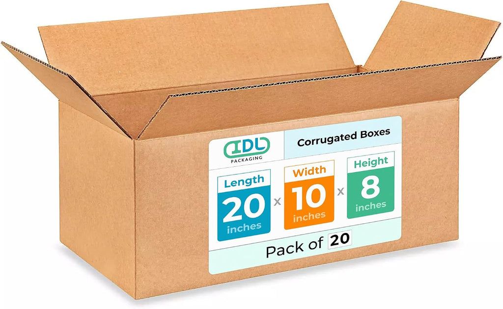 Large Shipping & Moving Boxes 20"L x 10"W x 8"H