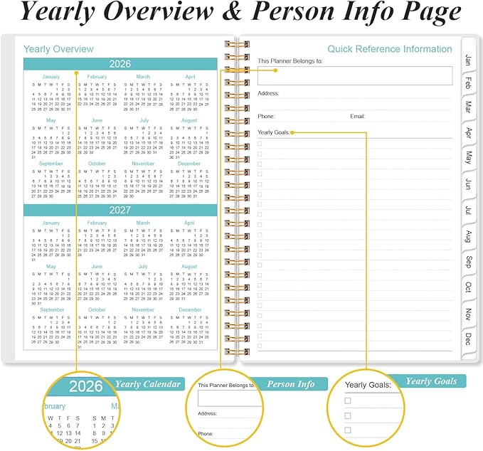 2026 Planner - Planner 2026 from January 2026 - December 2026, Weekly & Monthly - Image 5