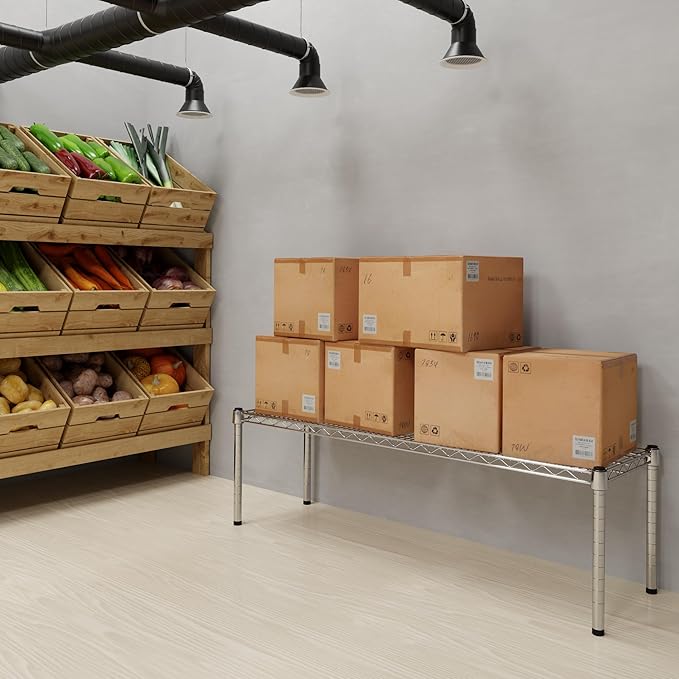 Regal Altair 14" Deep x 48" Wide x 14" Height Wire Shelving Kit | 1-Tier | NSF - Image 2