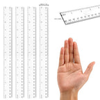 200 Pack 12 Inch Plastic Rulers Bulk, Transparent Ruler - Image 2