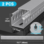 Open Slot Wire Duct Kit, 31.4" Server Rack Cable Management, Cable Management - Image 2