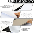 gisgfim Large Engineering Graph Paper 22x17 in Sturdy Graph Desk Pad 1/4 in - Image 3