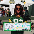 Zip Sign Dry Erase Banner - Rolls Itself Up, Unrolls to 9.5” x 27”, Reusable, Portable, Fits in Your Pocket