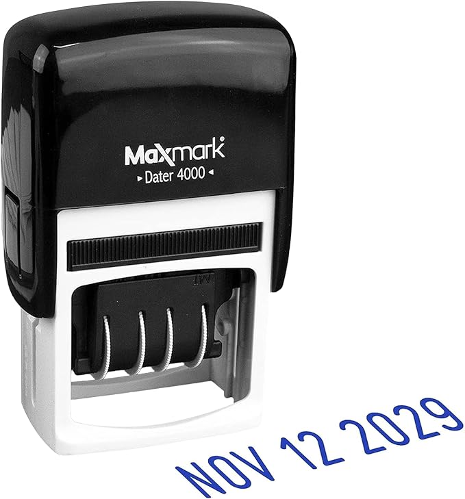 MaxMark Dater 4000 Self Inking Date Stamp by Maxmark