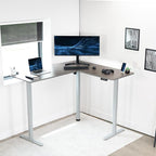 VIVO Electric Corner 63 x 55 inch L-Shaped Standing Desk, Memory Height - Image 8