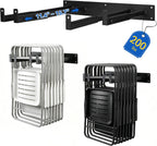 expandable folding chair storage racks wall mount, 11.4"–15.7", main product view