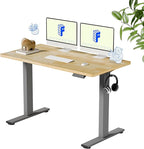 FLEXISPOT EN1 One-Piece Solid Wooden Standing Desk 48 x 24 Inches Height by FlexiSpot