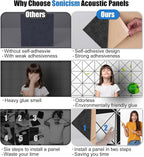 Sonicism 12 Pack X-Lined Acoustic Panels - Image 3