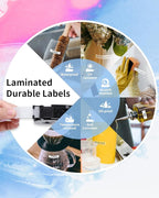 5-Pack Compatible Brother P Touch Label Tape TZe 12mm 0.47 Laminated TZ Tape - Image 3