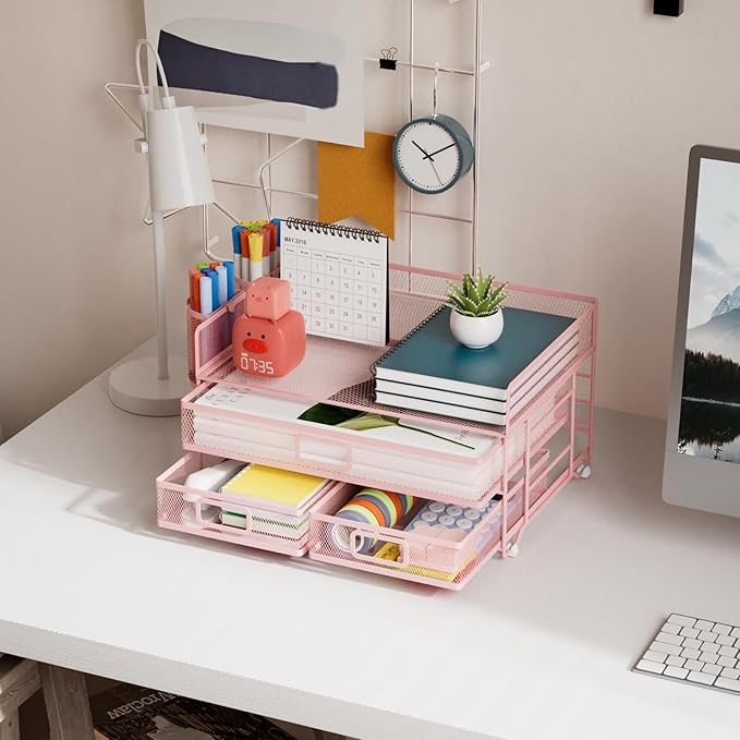 Marbrasse 3 Tier Mesh Desk Organizer - Image 2