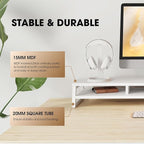 Fenge Dual Monitor Stand for Desk, 42.5in Large Monitor Riser for 2 Monitors - Image 3
