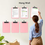 Zoenley A4 Plastic Clipboard Set of 12, A4 Clear 8.5 x 11 Clip Board - Image 5