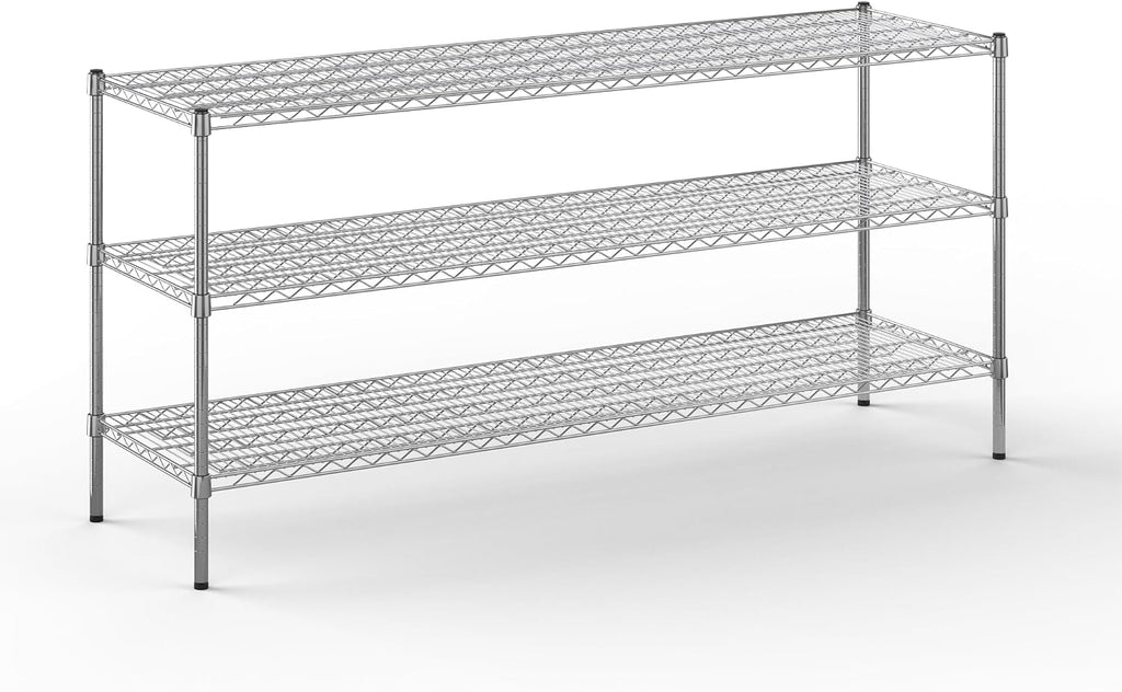 Regal Altair 21" Deep x 72" Wide x 34" Height Wire Shelving Kit | 3-Tier | NSF