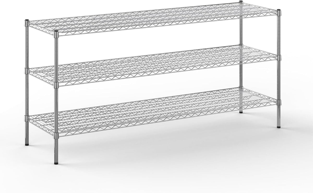 Regal Altair 21" Deep x 72" Wide x 34" Height Wire Shelving Kit | 3-Tier | NSF