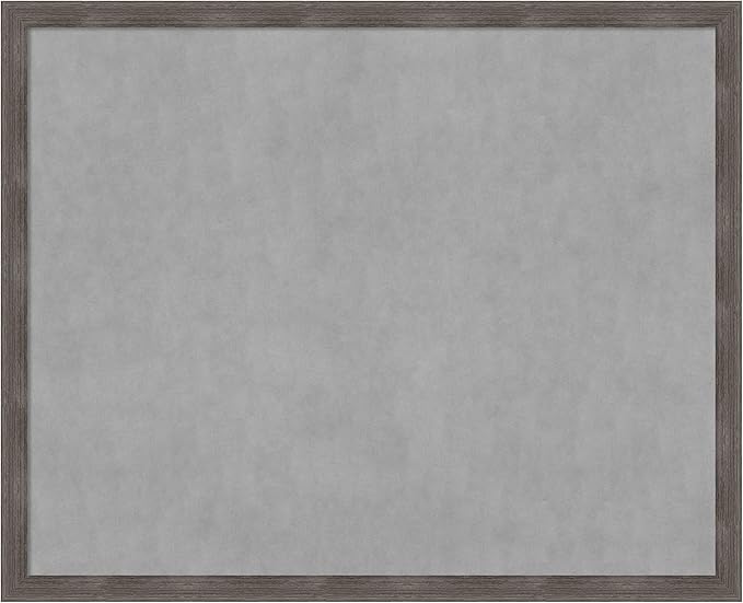 Amanti Art Grey Framed Magnetic Board 35x43 X-Large Vision Board by AmantiArt