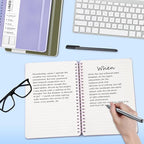 ABERLLS Purple Lined Spiral Journal Notebook - Image 3