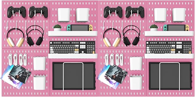 MULSAME Pegboard Combination Kit, 25.2" x 50.4" Wall Mounted Storage Set by MULSAME
