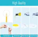 1500 PCS Round Clear Seal Stickers, Transparent Envelope Mail Wafer Seal Self - Image 2